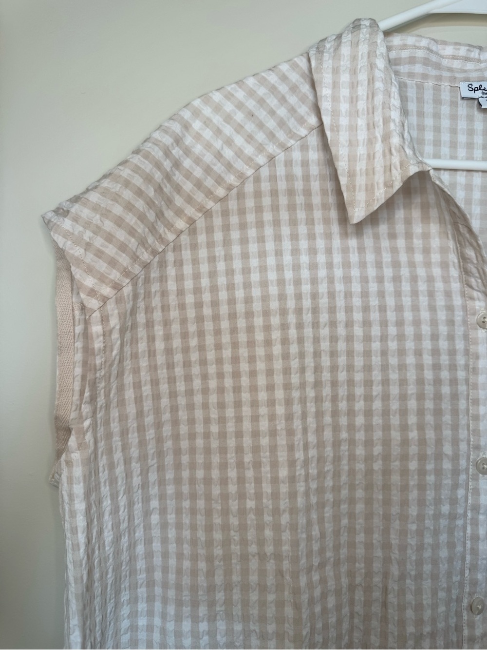 SPLENDID Gabrielle Gingham Top S - Picture 10 of 12